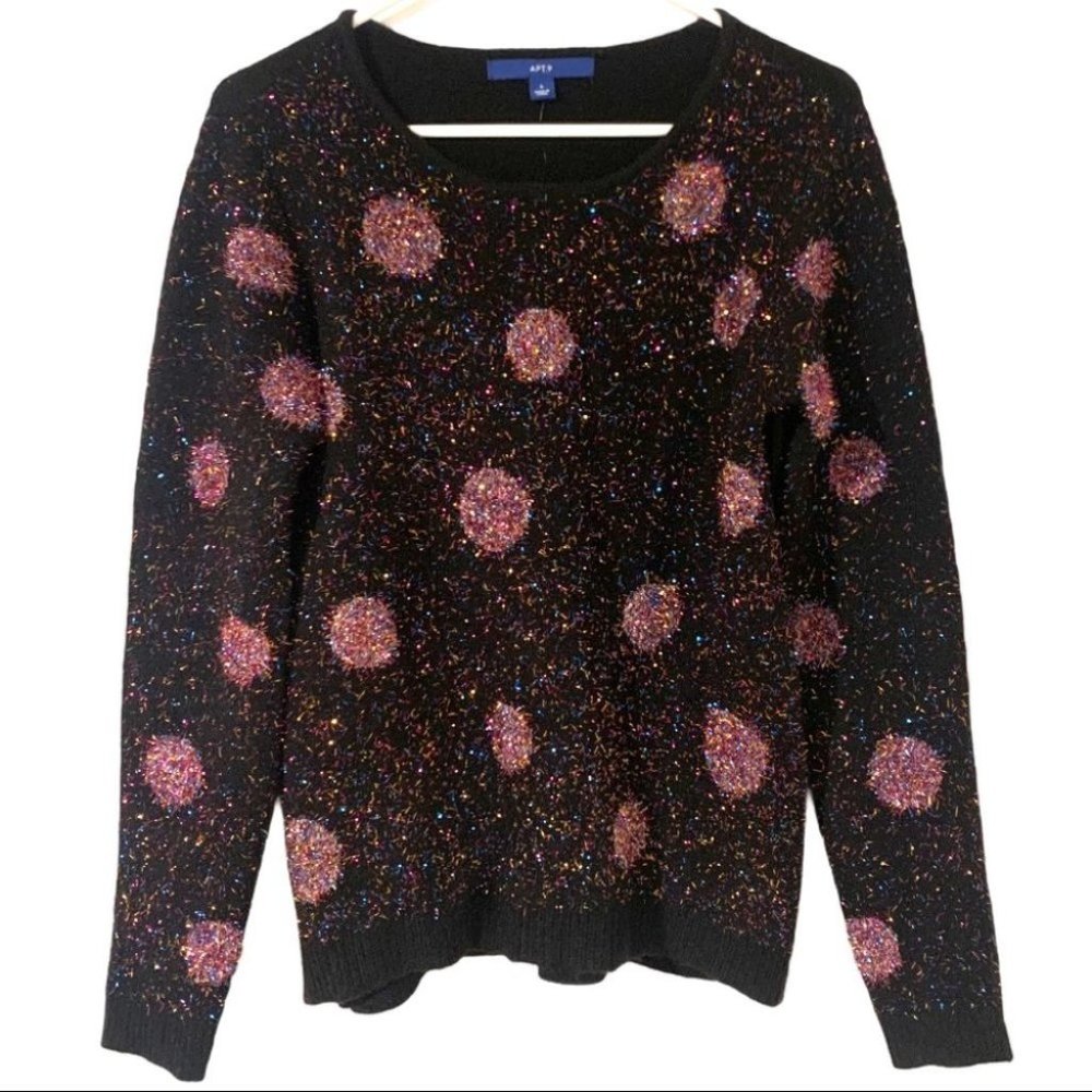 Apt. 9 Polka Dot Metallic Confetti Sweater!